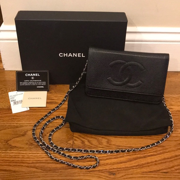 CHANEL Handbags - CHANEL WOC Caviar Leather Wallet on a Chain Bag